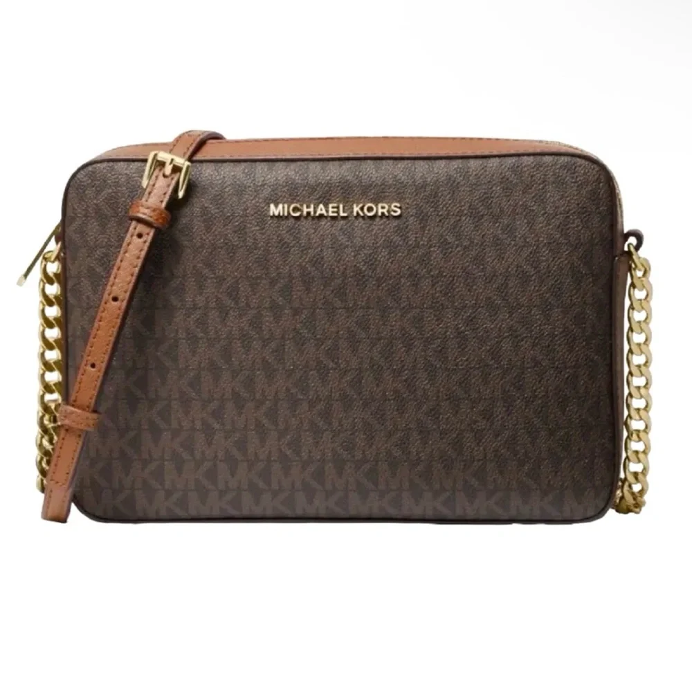 Michael Kors Women's Jet Set Large Bag. New With Tags Brown MK‎ Design $258